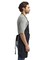 Artisan Collection by Reprime® Espresso Faux Leather Trim Cotton Polyester Bib Apron